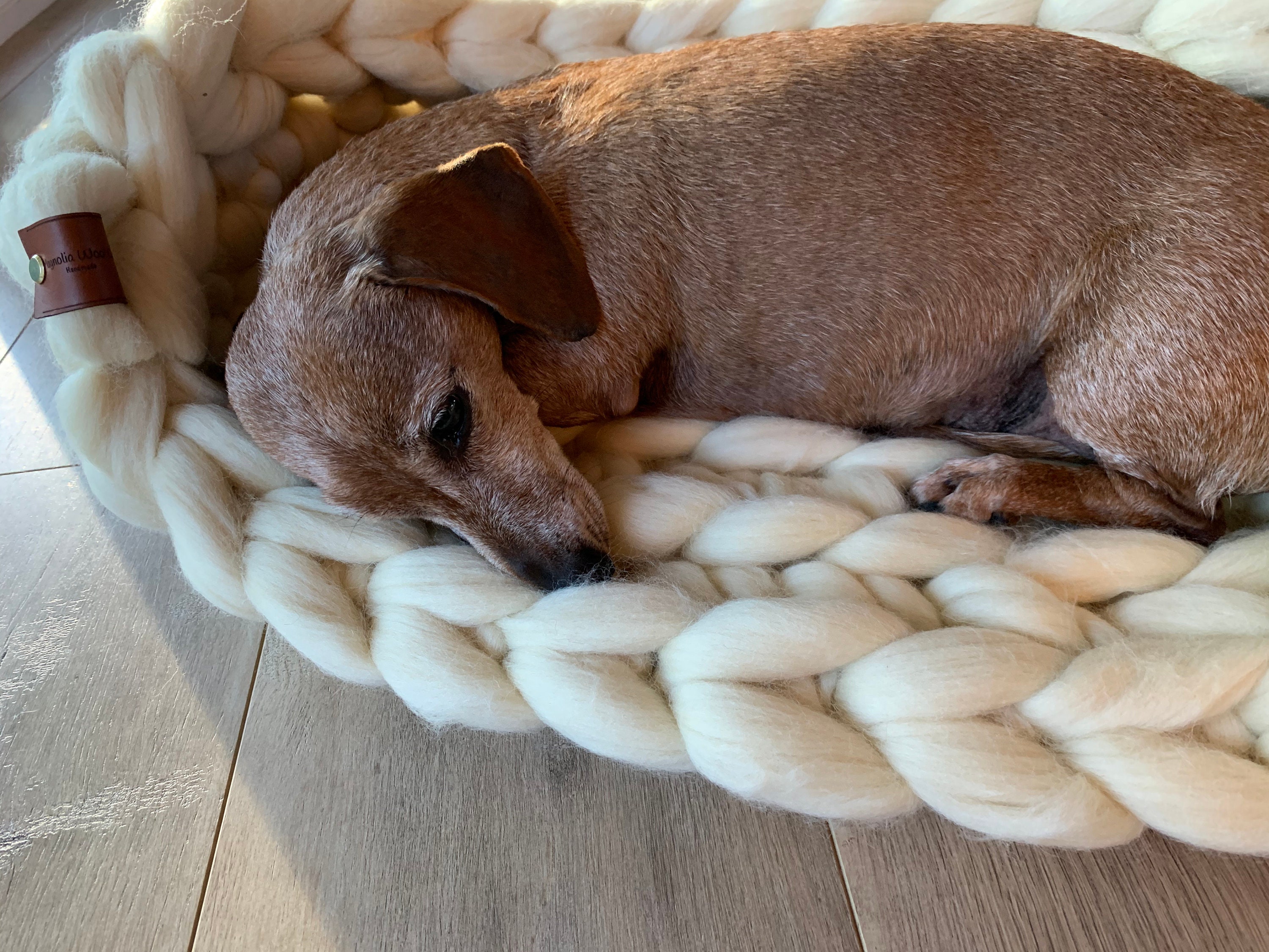 Custom Pet Beds chunky knit pet beds small dog beds large Etsy