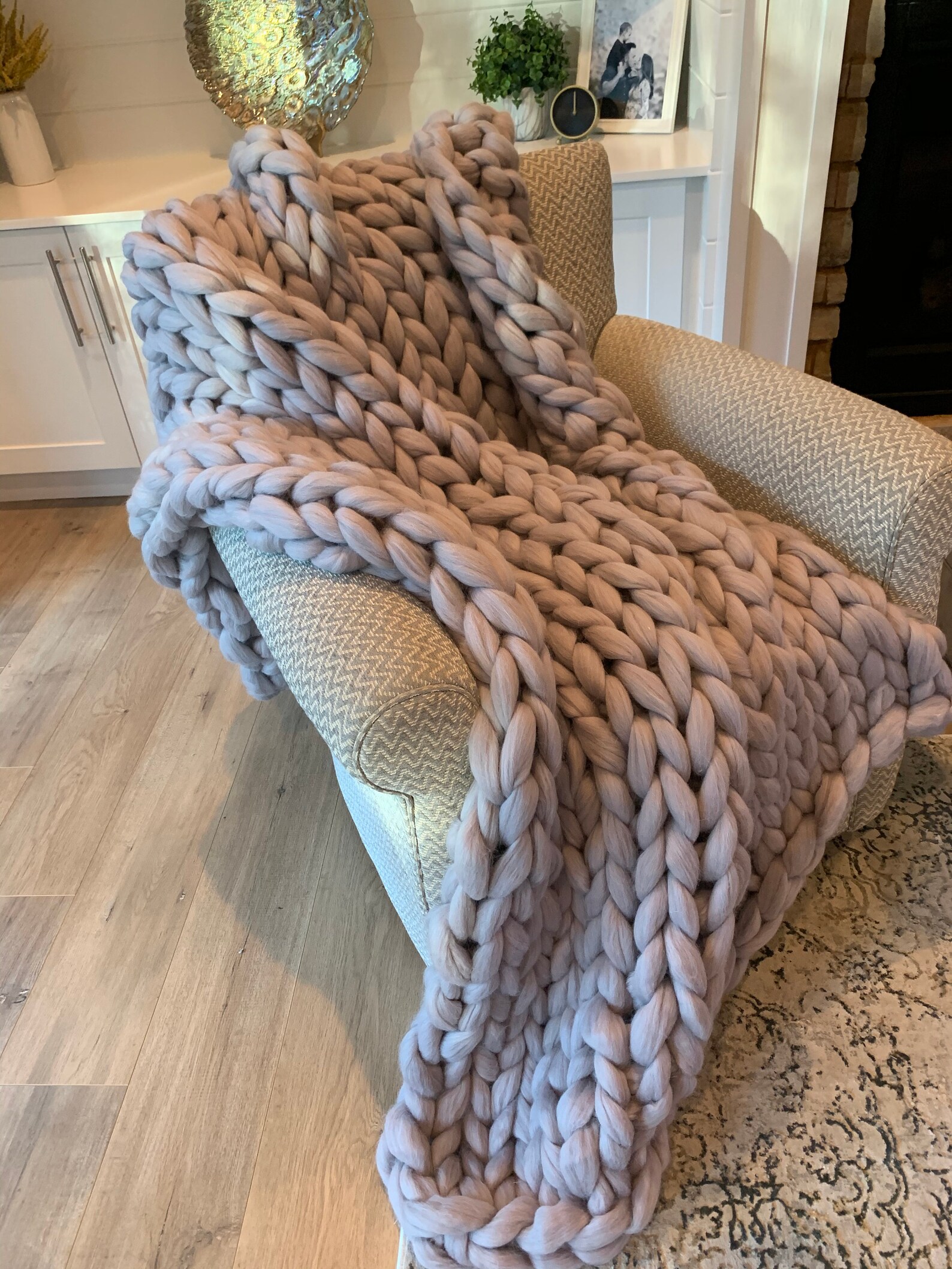Custom made Blankets chunky Knit wool blanket large chunky Etsy