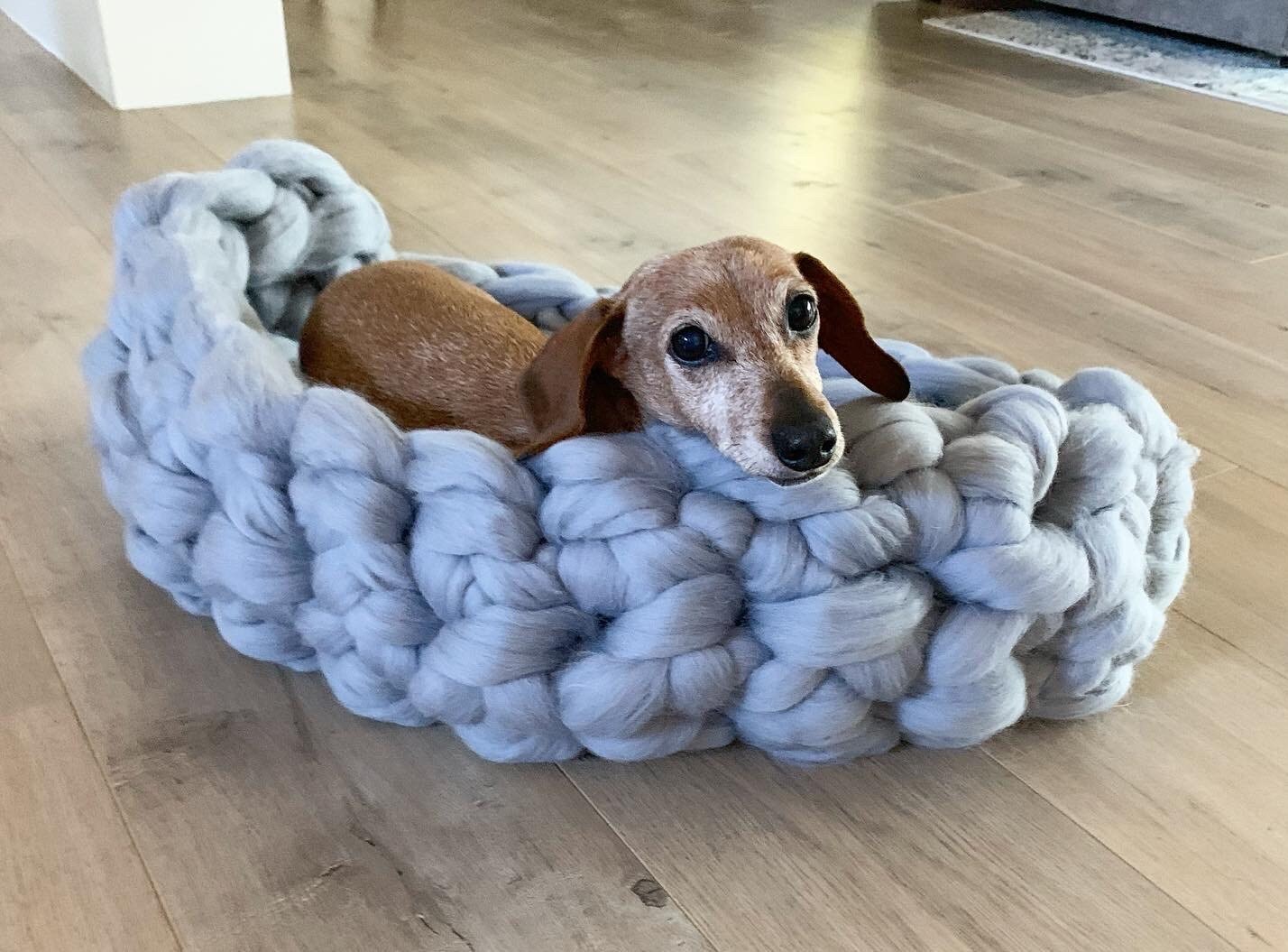 Custom Pet Beds chunky knit pet beds small dog beds large Etsy