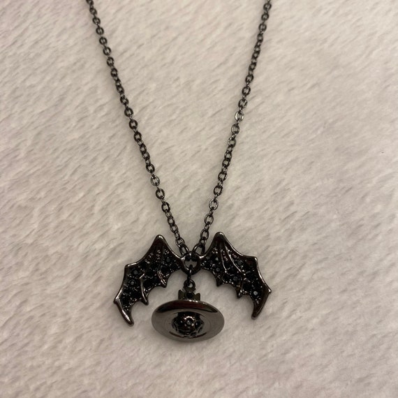 Vivienne Westwood Bat Wing Orb Necklace | Etsy