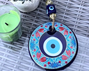 Turkish Evil Eye, Home Decor Objects, Christmas Gifts, Tulipa Amulet, Nazar, Protection Object, Large Evil Eye Bead, Blue Eye, Housewarming