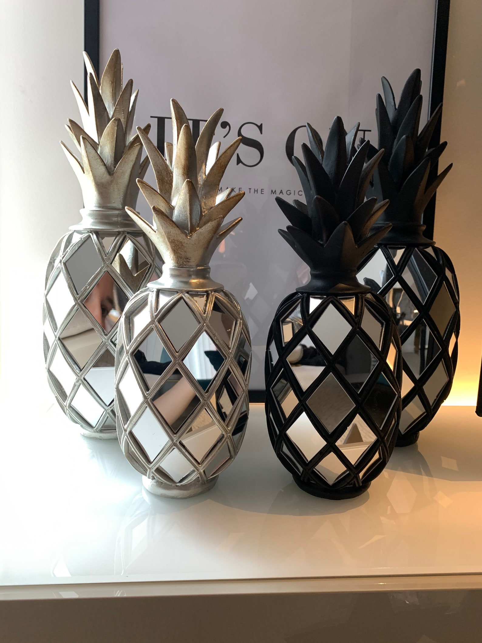 Gold Pineapple Decor Set Pineapple Objects Pineapple Home Etsy Australia