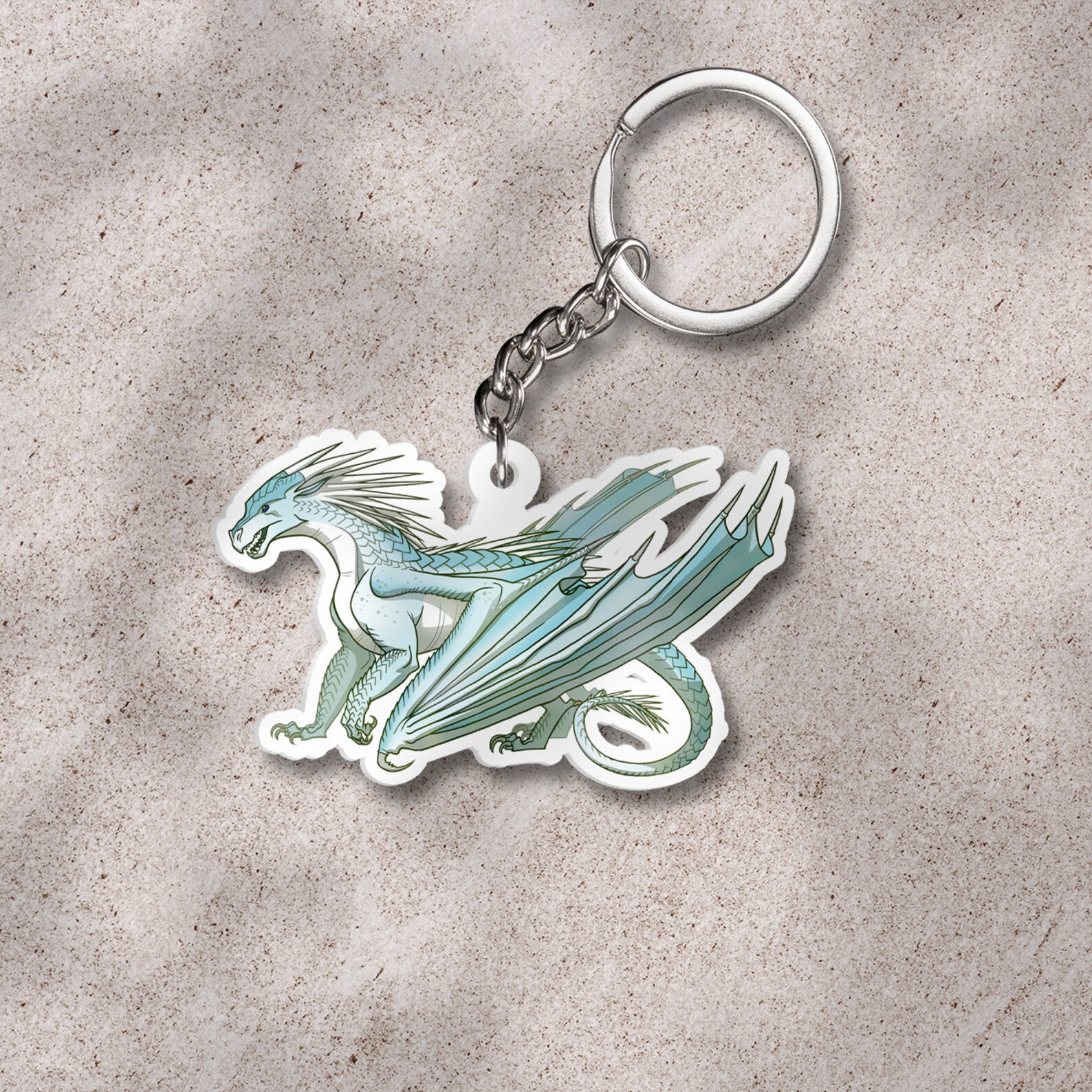 Wings of Fire Dragon 2 inch Clear Double Sided Mica Plastic Etsy