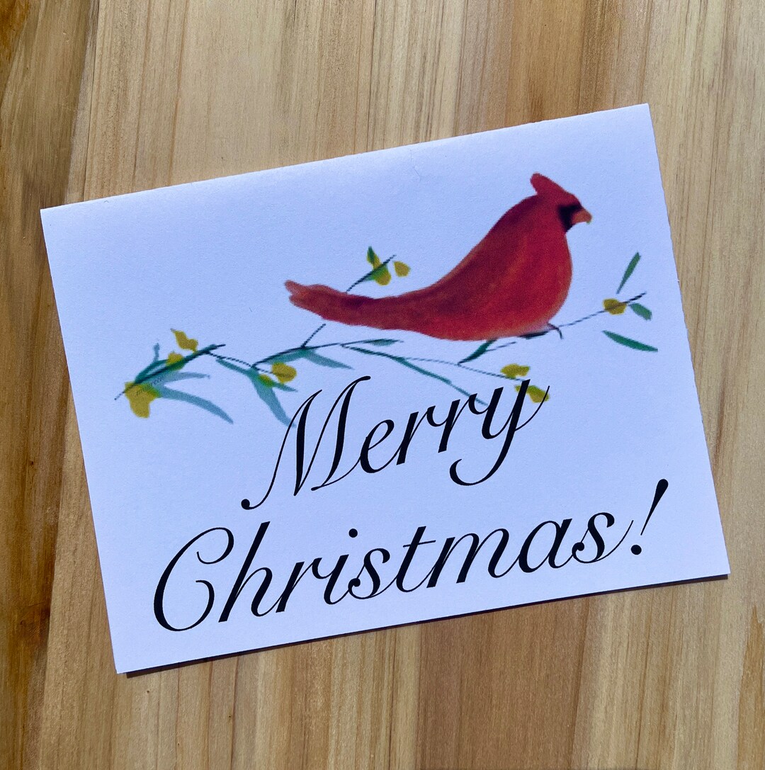 Make A Vintage Cardinal Christmas Card