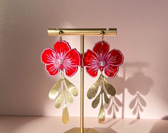 Flower of Luck//Statement Earring//Acrylic Earring