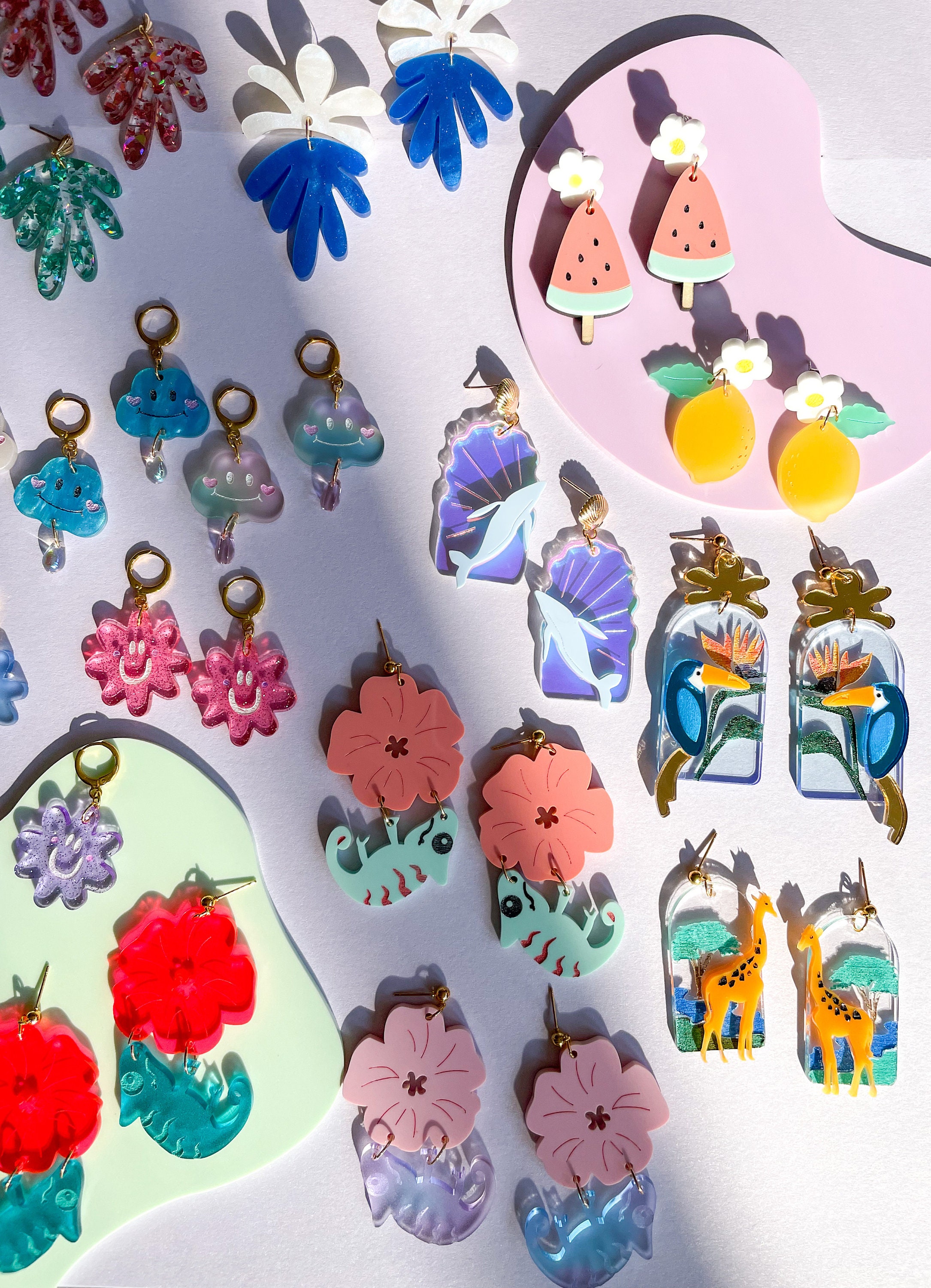 Lenue(レヌー)香りジュエリー☆BLOOMING BOUQUET EARRINGS Baguette CZ Flower Earrings – CZ by Kenneth Jay Lane