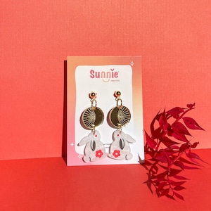 Under the Moonlight Earrings//Statement Earring//Acrylic Earring//Lunar New Year Earrings//Chinese New Year Earrings