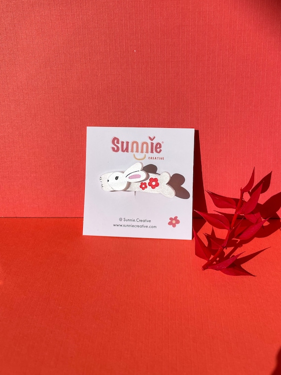 Bunny Hair Clip: Lunar New Year Acrylic Alligator Clip