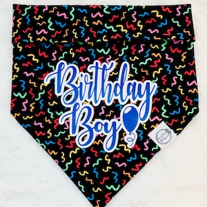 Birthday Dog Bandana: Handmade Party Pet Bandana, Personalized