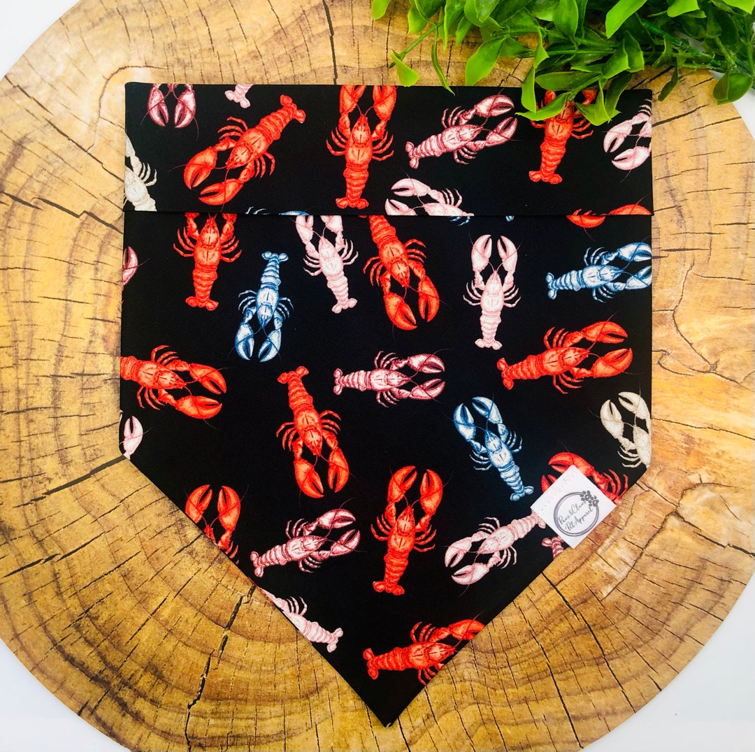 Lobster Dog Bandanas, Custom Made Bandana, Cute Dog Stuff, Pet Gifts