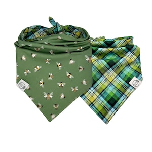 Personalized Bee Dog bandana - Honey bee bandana -Summer dog bandana - Cat bandana - Dog bandana - Reversible Bandana - Cute boy Dog Gift