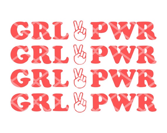 Download Girl Power With Peace Sign Svg Dxf Eps Png Jpg Pdf Graphic Etsy