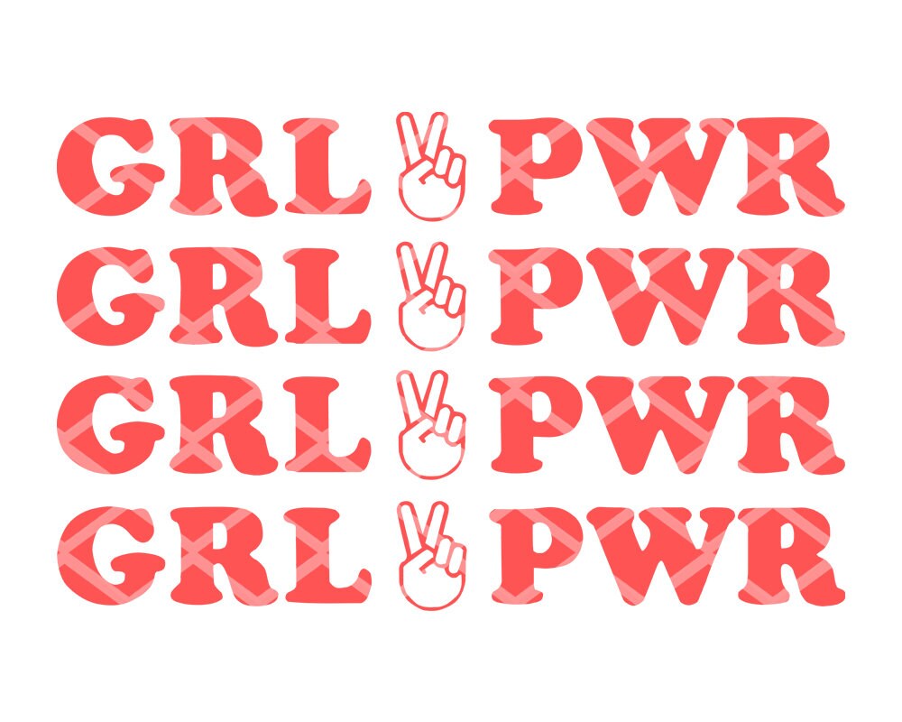 Download Girl Power With Peace Sign Svg Dxf Eps Png Jpg Pdf Graphic Etsy