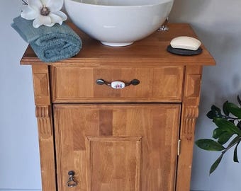 NEUWARE** Neu getischlert! Vintage Waschtisch "TOULOUSE" ** Inkl. Armatur, Waschbecken und Ablaufventil