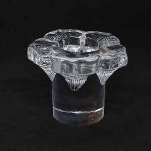 Sweden glass candle holder | Scandinavian glass |