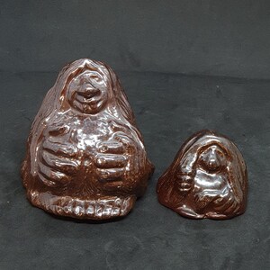 Pair of Swedish Vintage Pottery Höganäs Keramik figurines | Wiggo Art Pottery | 2 Troll Figurines |
