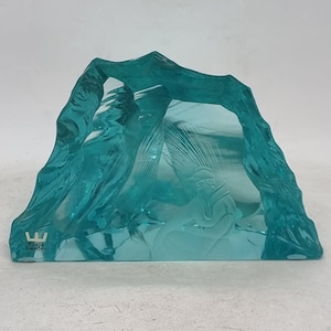 Collectible Kosta V. Lindstrand Crystal Glass Paperweight Sculpture | Made in Sweden |