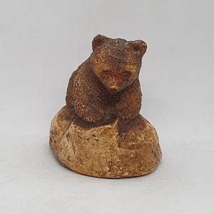 Vintage Swedish ceramic bear figurine | Ceramic Art Pottery | Bear figurine |