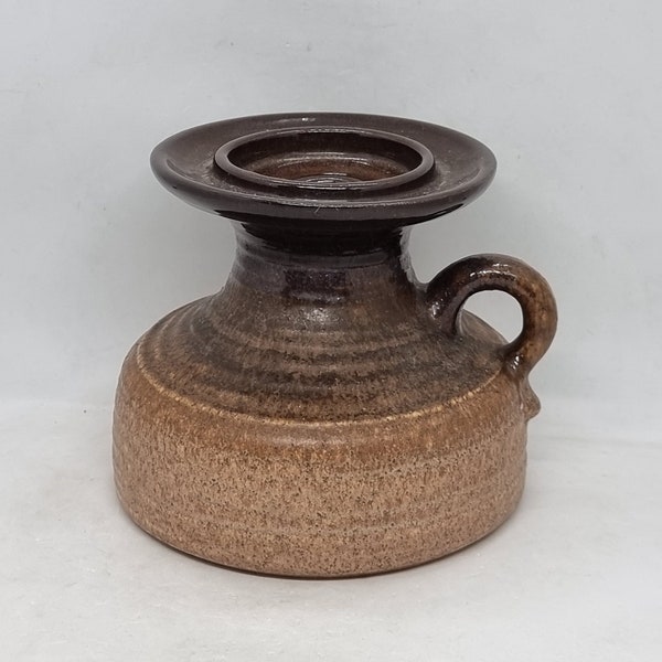 Vintage West Germany candle holder (606/12) | West Germany Pottery | 60s ceramic |