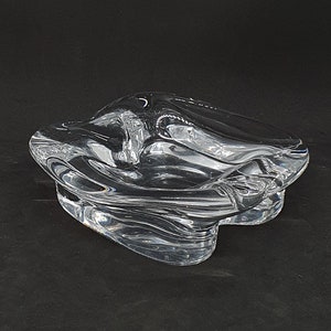 Orrefors crystal glass ashtray | Made in Sweden 1960 | Scandinavian glass  |