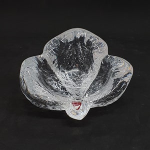 Orrefors Crystal Glass Bowl | Made in Sweden 1960 | Scandinavian glass bowl |