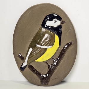 Vintage Handmade &quot;Vallis&quot; Ceramic Wall Plaque |