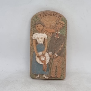 Vintage ceramic wall plaque | Wall Decor | Made in Sweden |