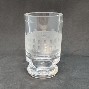Swedish Engraved Glass Vase by FA. W. Johansson, Orrefors, Glasgravyr |