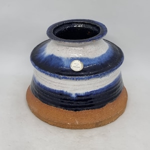 Vintage Laholm Keramik Vase |  Scandinavian Art Pottery | Sweden 1970 |