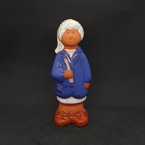 Skandinavische Schweden Keramik Mädchen Figur | Schwedische Keramik-| | Skandinavische Keramik-| Skandinavische Keramik |