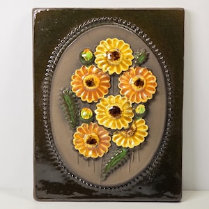 Vintage JIE GANTOFTA ceramic Wall Plaque no. 855 | Designed by Aimo Nietosvuori |