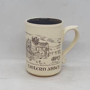 Vintage Handmade Stoneware Mug By Laugharne Pottery |