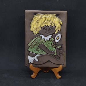 Ninnie Forsgren (1960s) Sweden Wall Plaque no. 730 | Wall Decor | Handmade in Sweden |