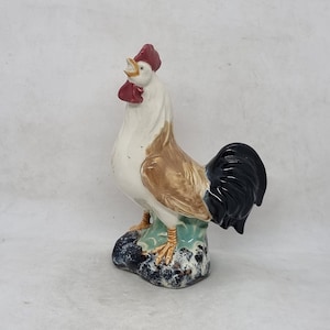 Vintage China colorful rooster figurine |