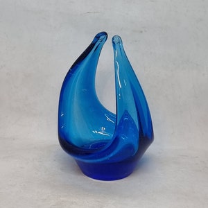 Vintage Scandinavian glass basket/bowl |
