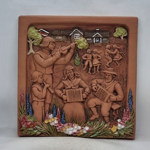 Vintage JIE GANTOFTA Ceramic Wall Plaque no. 217 | Made in Sweden |