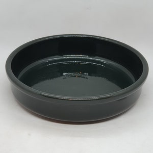 Large vintage Höganäs Kok Keramik bowl | Dark green bowl | Hoganas Stoneware | Scandinavian Design |
