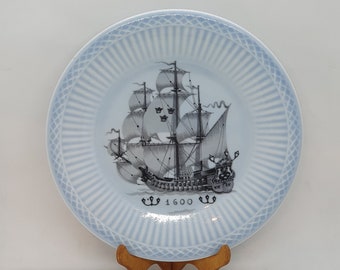 ヴィンテージ スウェーデン磁器プレート シップ「1600」 Rorstrand Sverige Edition | スウェーデン製 |