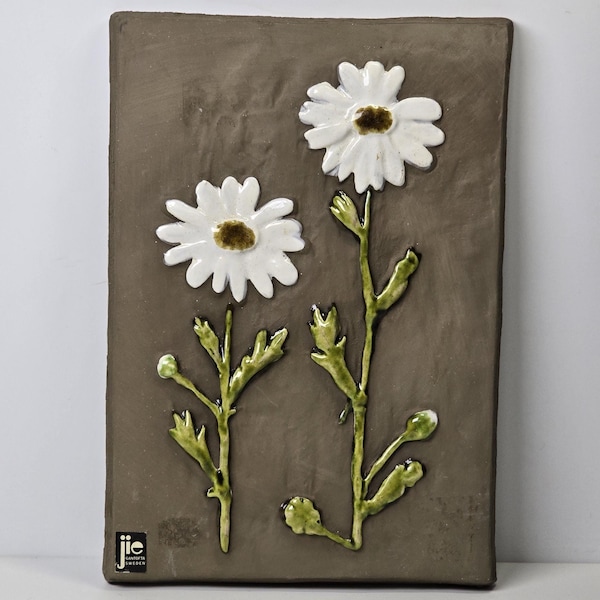 Vintage JIE GANTOFTA Ceramic Wall Plaque no. 780 | Made in Sweden |