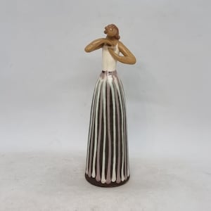 Vintage Sweden pottery girl figurine by Cay Cedergren |