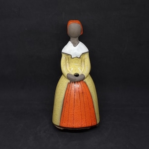 Vintage Swedish ceramic girl figurine by Elsi Bourelius for Jie Gantofta Sweden |