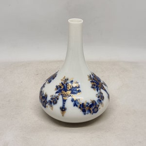 Vintage Heinrich Germany Blue and Gold ECHT KOBALT HOFGARTEN Vase |