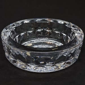 Vintage Kosta Boda crystal glass ashtray | Signed &quot;Kosta 76181 Warff&quot; |