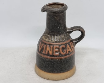 Botella de vinagre de cerámica Tremar vintage / Hecho en Inglaterra /