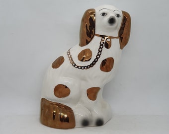 Vintage ceramic Beswick mantle dog figurine | Staffordshire dog figurine |