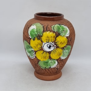 Vintage Bitossi Style Art Pottery Vase | Made in Italy |