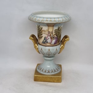 Vintage Limoges Porcelain Hand-painted Vase | Limoges, France |