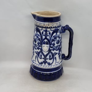 Pichet en majolique Gustavsberg antique | Fabriqué en Suède |