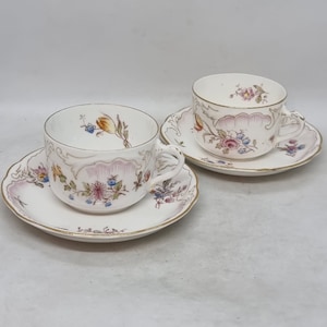 Xícaras e pires de porcelana vintage Rorstrand | Rorstrand Suécia |