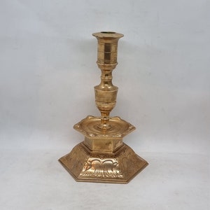 Solid brass &quot;Ystad Metall&quot; candle holder | Made in Sweden |